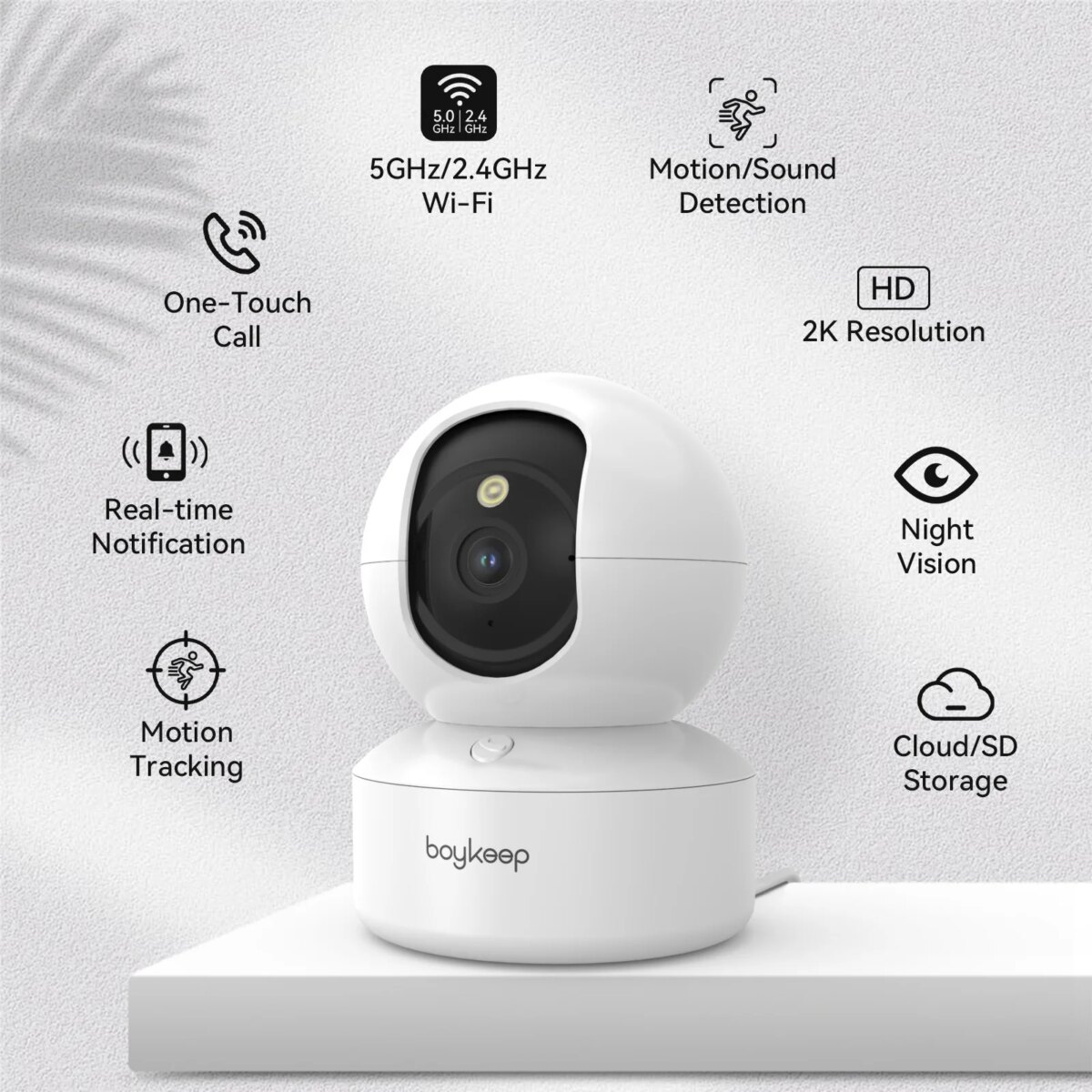 BoyKeep 3MP 5G/2.4GHz WiFi Indoor Home Security IP Smart Baby Monitor Camera Automatic Tracking 24/7 Video Surveillance Camera: 3 - 5 Days Free Delivery Only UK - Image 3