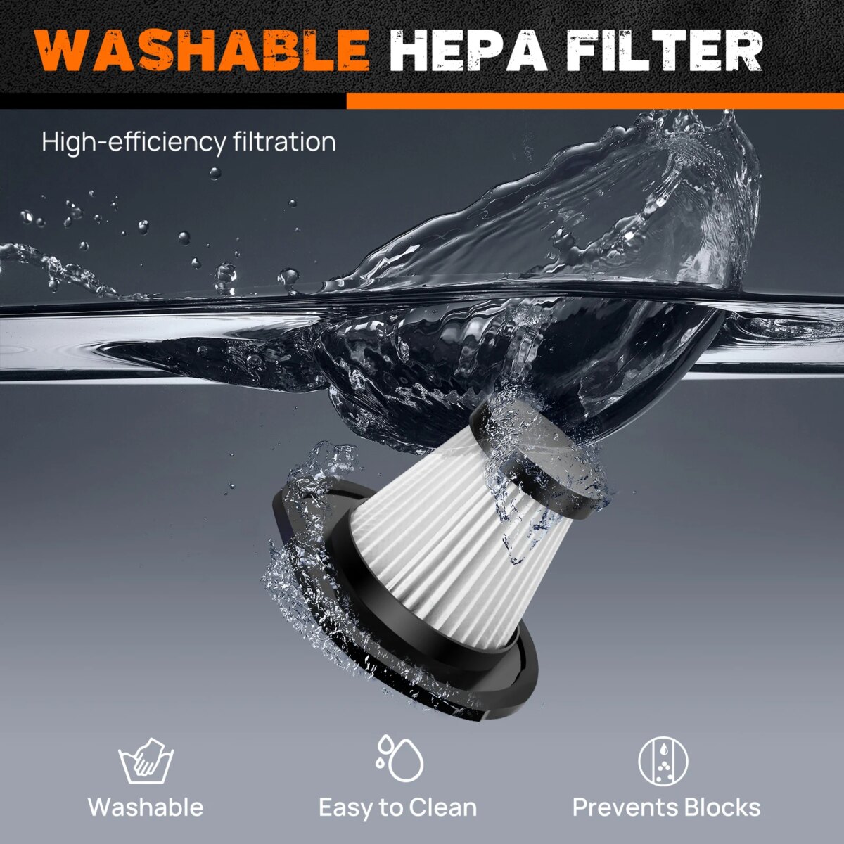 3 IN 1 Cordless Handheld Vacuum Cleaner, Rechargeable Portable Powerful Cordless Vacuum Cleaner, Long Runtime USB Rechargeable: 3 - 5 Days Free Delivery Only UK - Image 5