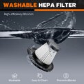3 IN 1 Cordless Handheld Vacuum Cleaner, Rechargeable Portable Powerful Cordless Vacuum Cleaner, Long Runtime USB Rechargeable: 3 - 5 Days Free Delivery Only UK - Image 5