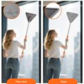 Triangle Mop 360° Rotatable Extendable Adjustable 206.5 Cm Cleaning Mop For Tub Tile Floor Wall Cleaning Mop Deep Cleaning: 3 - 5 Days Free Delivery Only UK Mop - Image 3
