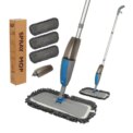 Spray Mop Broom Set Magic Flat Mops for Floor Home Cleaning Tool Brooms Household with Reusable Microfiber Pads Rotating: 3 - 5 Days Free Delivery Only UK Mop