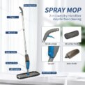 Spray Mop Broom Set Magic Flat Mops for Floor Home Cleaning Tool Brooms Household with Reusable Microfiber Pads Rotating: 3 - 5 Days Free Delivery Only UK Mop - Image 4