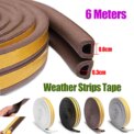 6M Rubber Seal Weather Strip Foam Sticky Tape Door Window Draught Excluder: 3 - 5 Days Free Delivery Only UK