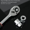 1/4" Ratchet Socket Wrench Set Drive Sockets Set Extension Rod Multi-function Ratchet Spanner Car Motorcycle Repair Hand Tool: 3 - 5 Days Free Delivery Only UK - Image 3