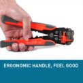 5 IN 1 Automatic Wire Stripper Cutter Crimper Tools Professional Electrician Wire Tool Electrical Cable Terminal Tool Orange: 3 - 5 Days Free Delivery Only UK - Image 2