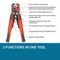 5 IN 1 Automatic Wire Stripper Cutter Crimper Tools Professional Electrician Wire Tool Electrical Cable Terminal Tool Orange: 3 - 5 Days Free Delivery Only UK - Image 4