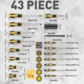 43 in 1 Universal Screwdriver Set with Magnetic Bits, Professional Repair Tool Kit With Box for Electronics Furniture Home DIY: 3 - 5 Days Free Delivery Only UK - Image 6