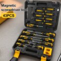 43 in 1 Universal Screwdriver Set with Magnetic Bits, Professional Repair Tool Kit With Box for Electronics Furniture Home DIY: 3 - 5 Days Free Delivery Only UK