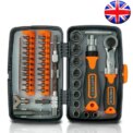 38pcs  1/2" 1/4" 3/8" Ratchet Screwdriver Set Combination Toolbox Hardware Magnetic Screw Driver Car Repair Tool Kit: 3 - 5 Days Free Delivery Only UK