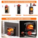 4 Blade Stove Heat Powered Wood Log Burner Top Fire Burning Fan Eco Friendly: 3 - 5 Days Free Delivery Only UK - Image 3