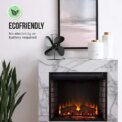 4 Blade Stove Heat Powered Wood Log Burner Top Fire Burning Fan Eco Friendly: 3 - 5 Days Free Delivery Only UK - Image 5