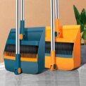 DURABLE LONG-HANDLED DUSTPAN & BRUSH SET, STRONG METAL HANDLE BROOM SWEEPER: 3 - 5 Days Free Delivery Only UK