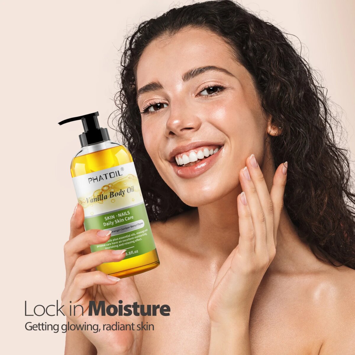 PHATOIL 260ml Body Oil For Skin Care Massage Oil Vanilla Ginger Grapefruit Basil Lavender Rosemary Rose Fragrance Body Oils: 3 - 5 Days Free Delivery Only UK - Image 4