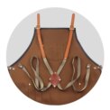 Chef Apron for Men Women Waterproof PU Leather Apron with Pockets Cross-Back Straps for Kitchen BBQ Cooking Barber Barista Apron - Image 4