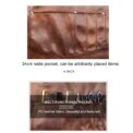 Chef Apron for Men Women Waterproof PU Leather Apron with Pockets Cross-Back Straps for Kitchen BBQ Cooking Barber Barista Apron - Image 5