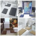 3Pcs Memory Foam Bath Mats Set 40x60CM 50X80CM Rectangle and U-Shaped Bathroom Rugs Non-Slip Soft Water Absorption Toilet Mats: 3 - 5 Days Free Delivery Only UK - Image 6