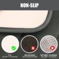 3Pcs Memory Foam Bath Mats Set 40x60CM 50X80CM Rectangle and U-Shaped Bathroom Rugs Non-Slip Soft Water Absorption Toilet Mats: 3 - 5 Days Free Delivery Only UK - Image 4