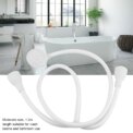 Double Tap Push On Bath Shower Head and Hose Hairdresser Shampoo Spray Pet Cleaner Set Bath Shower Head and Hose Set: 3 - 5 Days Free Delivery Only UK