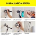 Stainless Steel Grab Bar Bathtub And Shower Barrier-free Safety Railings Elderly And Disabled Anti-slip Handles Bathroom Tools: 3 - 5 Days Free Delivery Only UK - Image 2