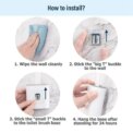 And Bathroom Holder Set Silicone Toilet Brush: 3 - 5 Days Free Delivery Only UK - Image 2