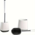 Nicoman Squircle White Toilet Brush & Holder With Silicone Head: 3 - 5 Days Free Delivery Only UK - Image 2