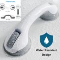 1Pcs Grab Bars Shower Handle Bathroom Grab Bar 30CM Suction Shower Bar Safety Bars for Bathtubs Senior Shower Chair Fixture: 3 - 5 Days Free Delivery Only UK - Image 2