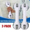 2Pcs Bathroom Suction Cup Handrail Grip Shower Tub Grab Bar Anti Slip Handle Rail Aid For Kid Elderly Safety Bath Shower Toilet: 3 - 5 Days Free Delivery Only UK
