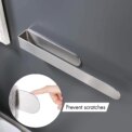 9/14Inch Self Adhesive Bathroom Towel Holder 304 Stainless Steel Towel Racks for Bathrooms Wall Silver No Drilling Towel Holder: 3 - 5 Days Free Delivery Only UK - Image 4