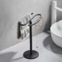 Metal Countertop Hand Towel Holder Double Sided Stand for Bathroom  and Vanity Hand Towels and Small Guest Towels Counter: 3 - 5 Days Free Delivery Only UK - Image 4