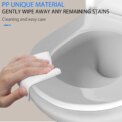D-Shaped Toilet Seat Slow Close Quiet Lid Practical Handy Thickened Durable for Both Adults Children Safety Bathroom Accessories: 3 - 5 Days Free Delivery Only UK - Image 5