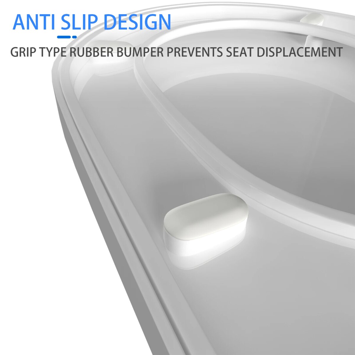 D-Shaped Toilet Seat Slow Close Quiet Lid Practical Handy Thickened Durable for Both Adults Children Safety Bathroom Accessories: 3 - 5 Days Free Delivery Only UK - Image 4