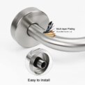 S Shaped Shower Arm Standard High Rise Shower Head Extension Pipe Shower Arm Extender Wall Mounted Bathroom Accessories: 3 - 5 Days Free Delivery Only UK - Image 4