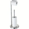 Free Standing Toilet Roll Holder with Heavy Base Stainless Steel Toilet Paper Holder Silver: 3 - 5 Days Free Delivery Only UK