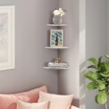 【New】3PCS Floating Corner Shelf Wall Mounted Storage Rack Bookshelves Home Furniture  Decor Floating Corner Shelf: 3 - 5 Days Free Delivery Only UK - Image 4