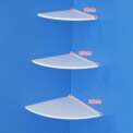 【New】3PCS Floating Corner Shelf Wall Mounted Storage Rack Bookshelves Home Furniture  Decor Floating Corner Shelf: 3 - 5 Days Free Delivery Only UK