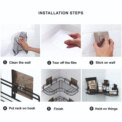 2PCS Bathroom Triangular Shower Caddy Shelf Corner Bath Storage Holder Rack Organizer: 3 - 5 Days Free Delivery Only UK - Image 5