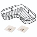 2PCS Bathroom Triangular Shower Caddy Shelf Corner Bath Storage Holder Rack Organizer: 3 - 5 Days Free Delivery Only UK