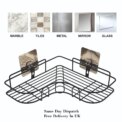 2PCS Bathroom Triangular Shower Caddy Shelf Corner Bath Storage Holder Rack Organizer: 3 - 5 Days Free Delivery Only UK - Image 6