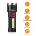 1/2pcs High Strong Power Led Flashlights Tactical Torch with Display Light USB Charging Camping Fishing Emergency Zoom Lantern: 3 - 5 Days Free Delivery Only UK - Image 3