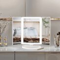 Modishion tri-fold makeup mirror, dimmable touch dressing table mirror, magnifying desktop mirror, light-filling mirror: 3 - 5 Days Free Delivery Only UK - Image 4
