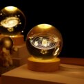 USB LED Night Light Galaxy Crystal Ball 3D Moon Planet Table Lamp Decor Bedroom Atmosphere Lamp for Birthday Kids Xmas Gifts: 3 - 5 Days Free Delivery Only UK - Image 4