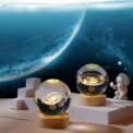 USB LED Night Light Galaxy Crystal Ball 3D Moon Planet Table Lamp Decor Bedroom Atmosphere Lamp for Birthday Kids Xmas Gifts: 3 - 5 Days Free Delivery Only UK - Image 3