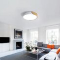 Wood Round 24W Indoor M Size Ceiling Light 6000K (Cool White),Modern Ceiling Lamp for Bedroom,Kitchen,Dining : 3 - 5 Days Free Delivery Only UK - Image 4