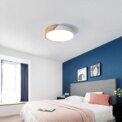 Wood Round 24W Indoor M Size Ceiling Light 6000K (Cool White),Modern Ceiling Lamp for Bedroom,Kitchen,Dining : 3 - 5 Days Free Delivery Only UK - Image 5