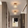 Crystal Ceiling Light, Gold, Medium size Fixture Chrome Flush Mount Ceiling Lighting Fixture for Hallway E27 Bulb Socket (Bulb Not Included): 3 - 5 Days Free Delivery Only UK - Image 6