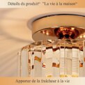 Crystal Ceiling Light, Gold, Medium size Fixture Chrome Flush Mount Ceiling Lighting Fixture for Hallway E27 Bulb Socket (Bulb Not Included): 3 - 5 Days Free Delivery Only UK - Image 4