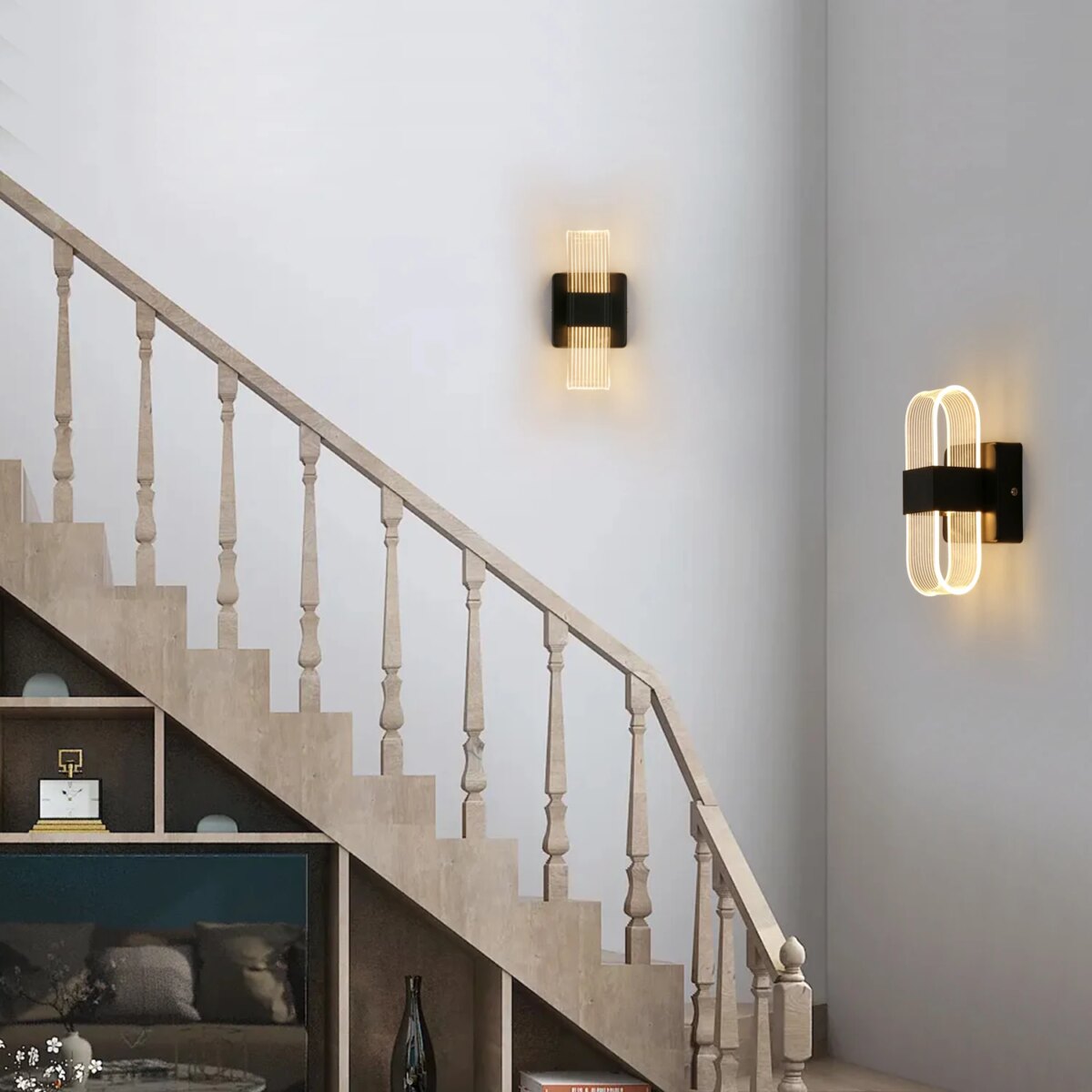 Modern Acrylic LED Wall Lamp,LED Indoor Wall Lamps,Bedside Night Lights,3 Lighting Medium Size Colours Adjustable Wall Light For Bedroom: 3 - 5 Days Free Delivery Only UK - Image 6
