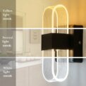 Modern Acrylic LED Wall Lamp,LED Indoor Wall Lamps,Bedside Night Lights,3 Lighting Medium Size Colours Adjustable Wall Light For Bedroom: 3 - 5 Days Free Delivery Only UK - Image 2