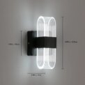 Modern Acrylic LED Wall Lamp,LED Indoor Wall Lamps,Bedside Night Lights,3 Lighting Medium Size Colours Adjustable Wall Light For Bedroom: 3 - 5 Days Free Delivery Only UK - Image 3