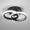Small LED Ceiling Lights,19W 1710LM Bedroom Ceiling Lamp, Medium Size 6000K Cool White LED Ceiling Light with Double Ring: 3 - 5 Days Free Delivery Only UK